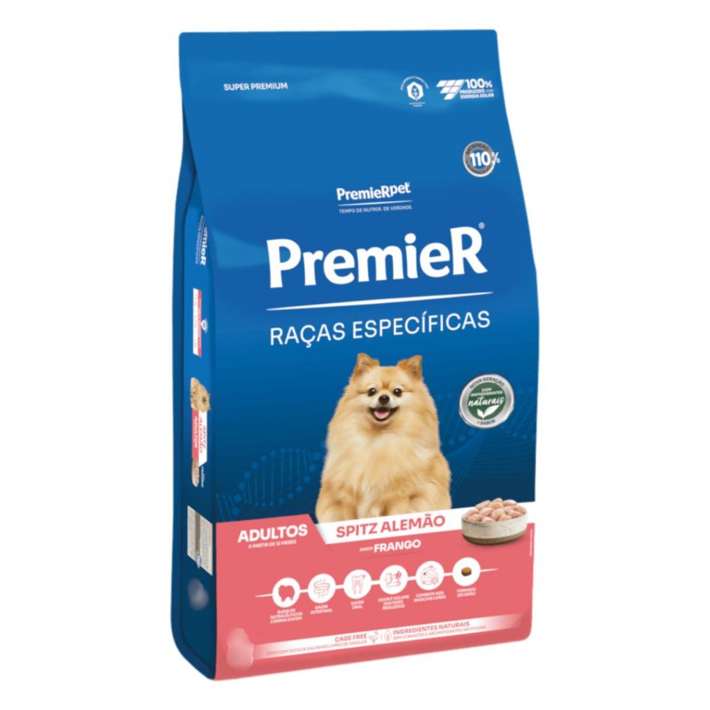 Ração Premier Pet Raças Específicas Spitz Alemão Cão Adulto