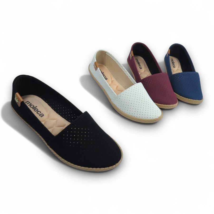 Sapatilha Casual Feminina Moleca 5287210 Leve Confortável em Oferta na Shopee