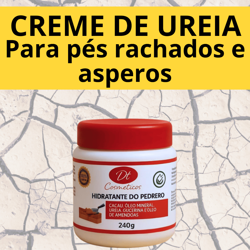 Creme Hidratante De Uréia Creme De Pedreiro Pés Rachados E Ressecados Pés Lisinhos Resultado Rápido