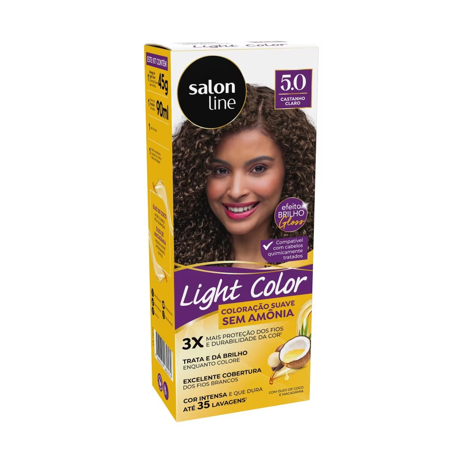 Coloração suave Light Color 5.0 Castanho Claro Salon Line