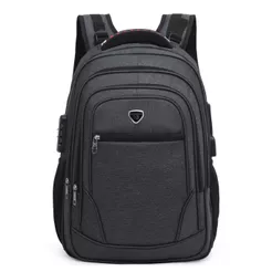 Mochila Escolar Resistente Bem Espaçosa Faculdade Trabalho Viagem Cabo De Aco Usb/Fone