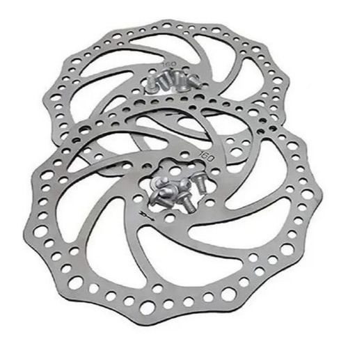 Kit Freio A Disco para Bicicleta 160mm Pinças Pastilhas Parafusos Mecânico Bike Mtb