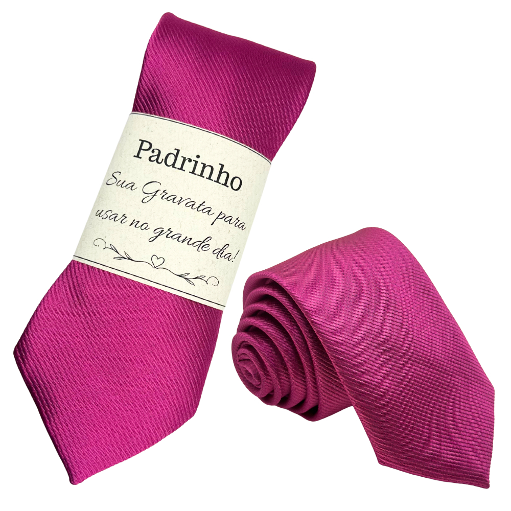 Kit Gravata Slim Rosa Fúcsia Masculina Prêmio Casamento Padrinho Eventos em Oferta na Shopee