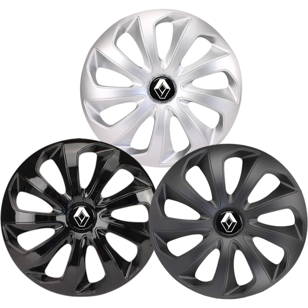 Jogo de 4 Calotas Aro 13, 14, 15  Prisma, Spin, Montana, Meriva, Corsa, Onix, Spin, Agile, Cobalt, Sonic e Compativeis