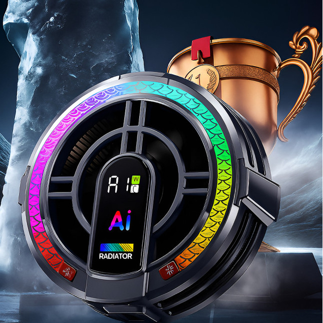 Cooler P/ Tablet E iPad Gamer Magnético Rgb Resfriamento Ai