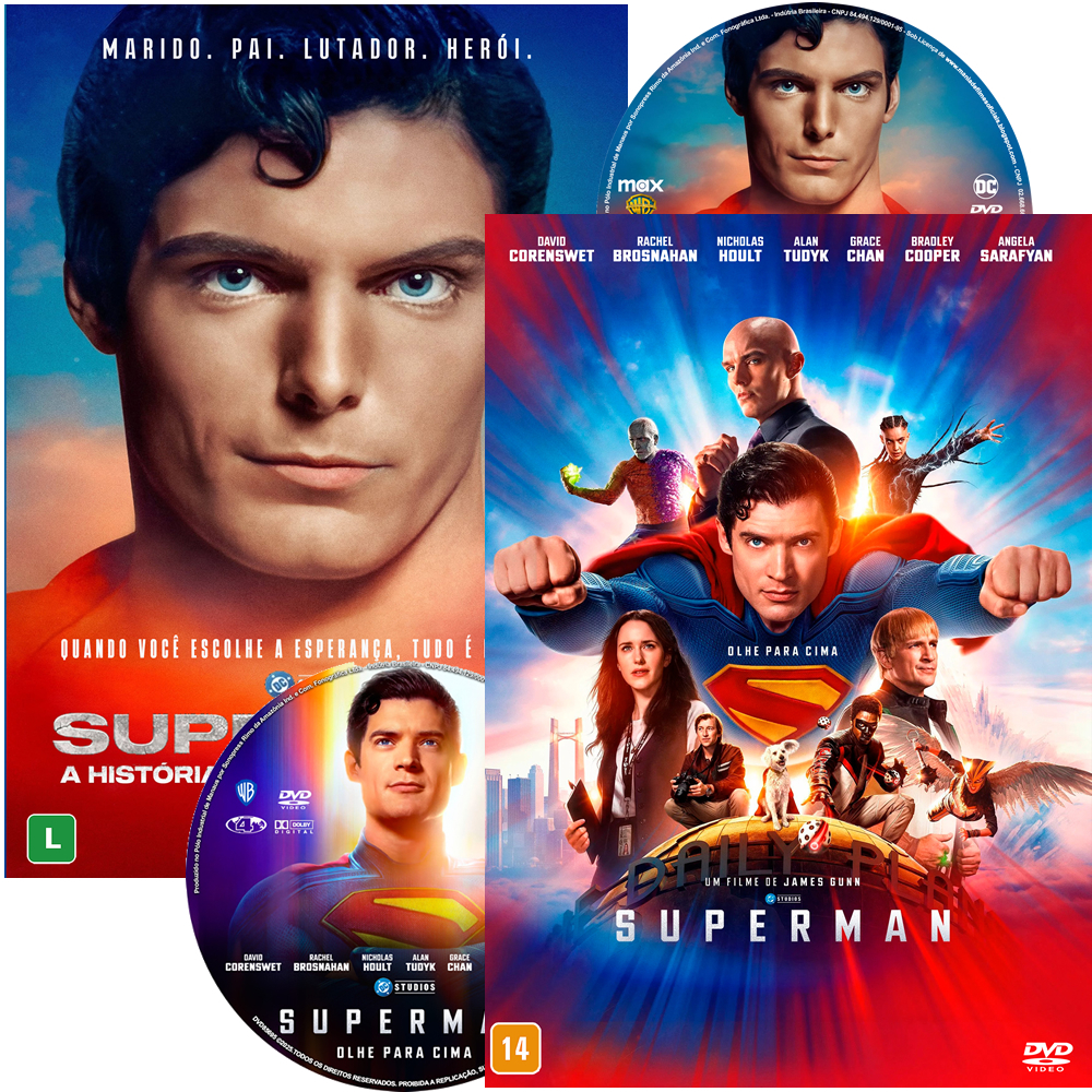 Dvd - Filme Superman 2025 / Documentário Superman Christopher Reeve