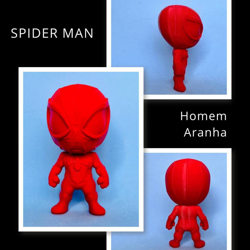 Boneco Spider Man Homem Aranha Marvel Impressão 3D Coleção Decoração