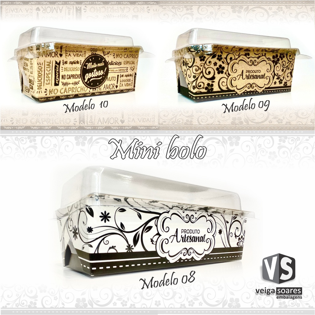 Mini Forma De Papel Para Bolo Forneável Com Tampa (50 Unid.) em Oferta na Shopee