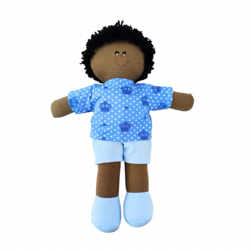 Boneco de Pano Negro 30cm Direto Da Fábrica Oferta