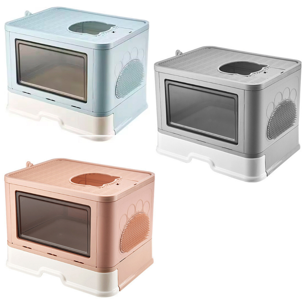 Banheiro Fechado de Gato Caixa de Areia Premium Com Pá e Coçadinha Design Moderno Adulto Filhote em Oferta na Shopee