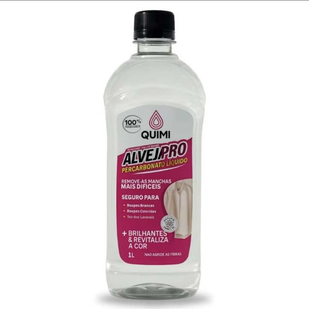 Alvejante Liquido 1lt Tira Manchas Branqueador Clareador Sem Cloro Pronto Para Uso em Oferta na Shopee