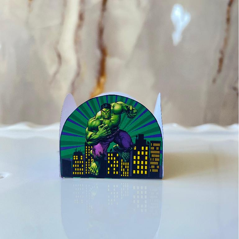 FORMINHA PARA DOCE E BRIGADEIRO DO INCRÍVEL HULK ( MENINO) - FESTA MENINO - ANIVERSÁRIO - LEMBRASINHA PERSONALIZADA