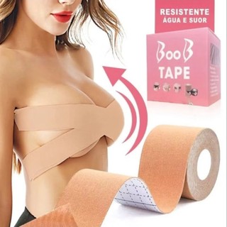 Sutiã Rolo Adesivo Levanta Peito Sem Alça Push Up Levanta Seios Autoadesivo Fita Boob Tape Invisível