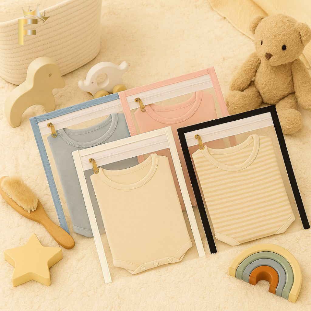 Imagem Kit 5 10 15 Saquinhos Maternidade Com Zíper Envelope Impermeável Organizador Nécessaire