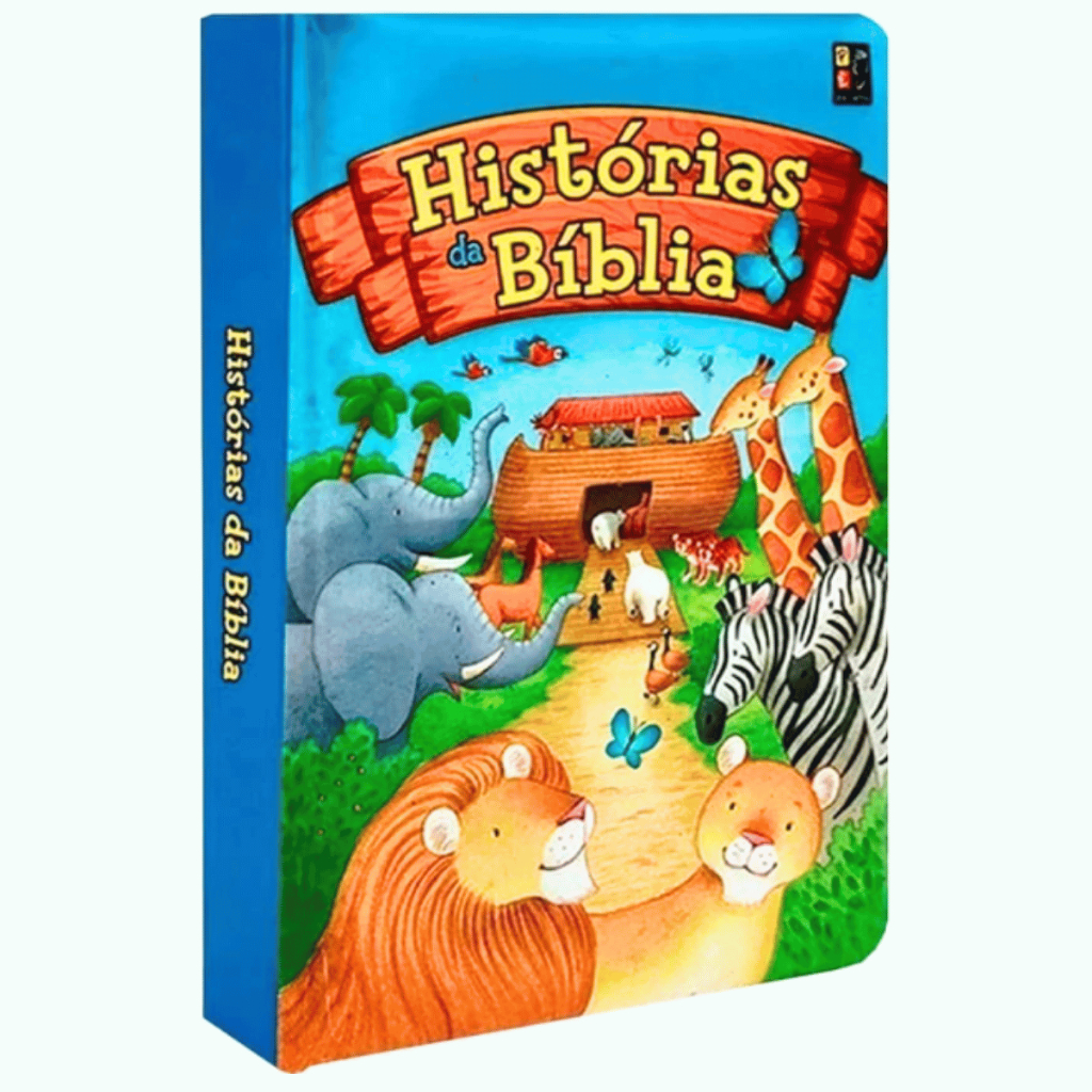 Livro Infantil Acolchoado Histórias da Bíblia Cristão Evangelizar Crianças Antigo e Novo Testamento