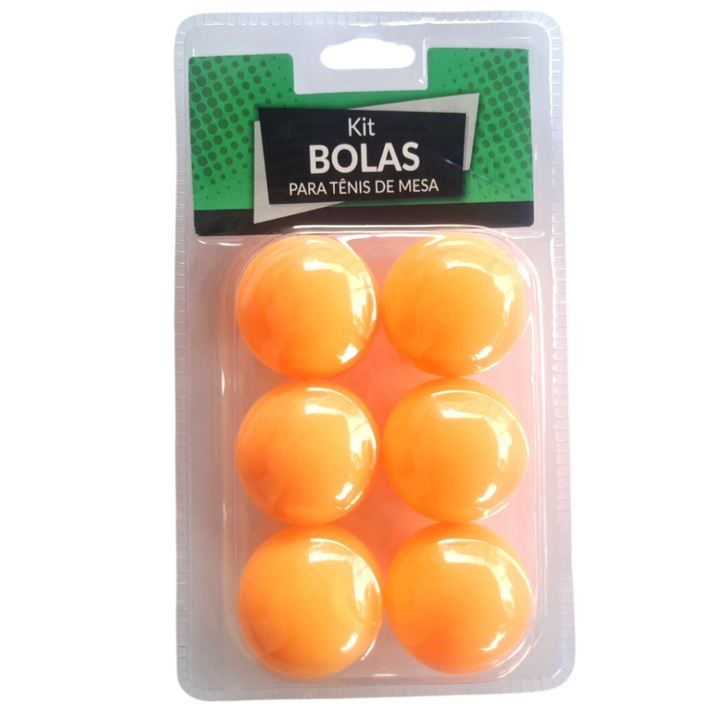 Kit 6, 12, 18 ou 24 Bolas de Ping Pong na cor laranja. Tênis de mesa - Qualidade do Material
