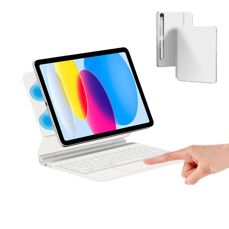 Capa para tablet com ABNT2 teclado luminoso Bluetooth , sem fio, magnético, para Samsung S7/S8/S9FE/S9/S10FE