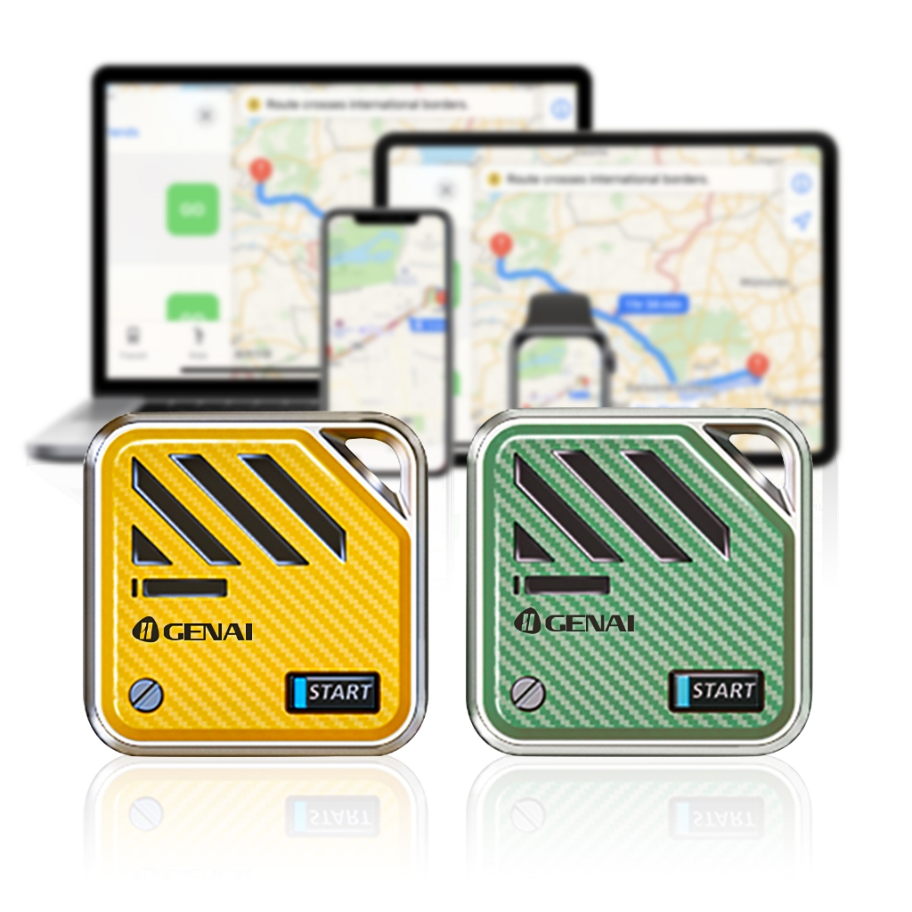 Rastreador Anti-Perda GENAI Compatível com Apple Find My, Bluetooth Localizador para Chaves, Carro, Bicicleta
