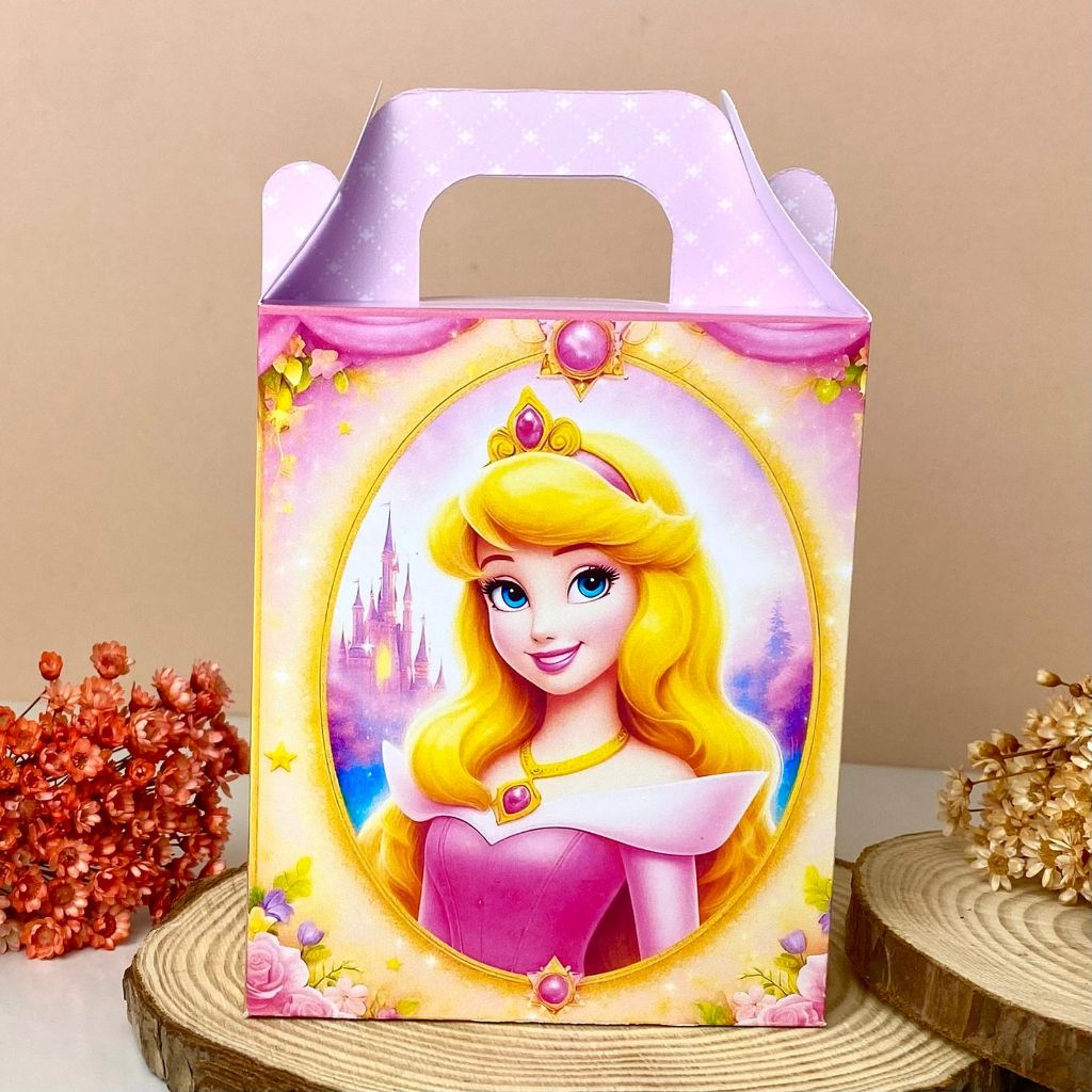Personalizados PRINCESAS BELA ADORMECIDA - AURORA - CAIXA MALETINHA SURPRESA Pegue e Monte -  Lembrancinhas