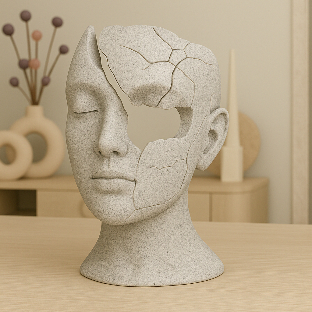 Escultura Minimalista Moderna – Decoração de Luxo para Sala e Presente Criativo — imagem 2 de 2