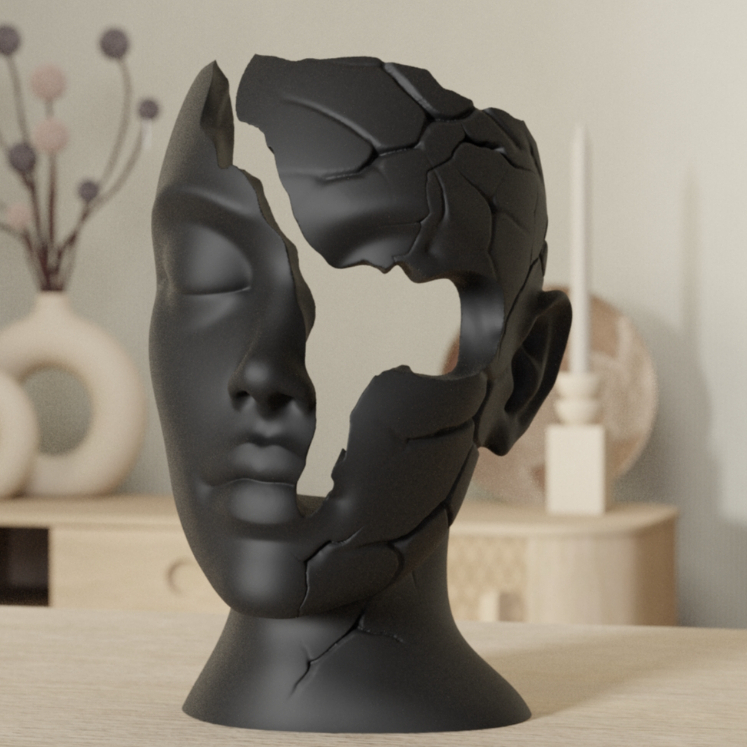 Escultura Minimalista Moderna – Decoração de Luxo para Sala e Presente Criativo