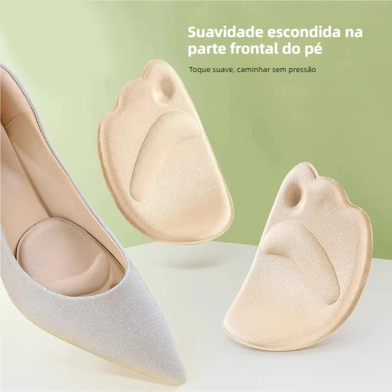Palmilha Almofada para Amortecimento Frente do Pé - Alivia Dores nos Pés, Lavável e Reutilizável, Ideal para Saltos Alto em Oferta na Shopee