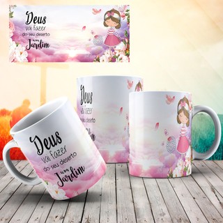 Caneca evangélica personalizada  Caneca evangélica com versículo bíblico  Caneca cristã com frase motivacional  Caneca p