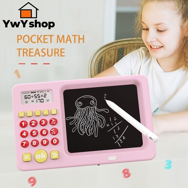 Tablet Educativo Infantil 2 em 1 – Jogos Matemáticos + Escrita LCD | Crianças 3+  N1