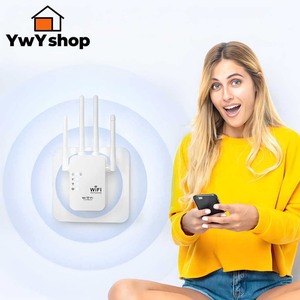 Repetidor De Sinal WiFi 1200Mbps – Amplificador Ultra Rápido 2.4GHz | Cobertura Forte 110V/220V G8