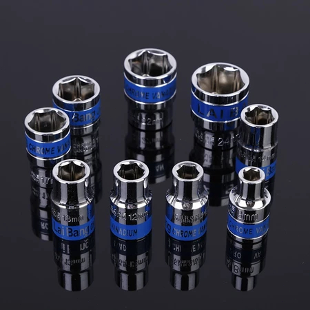 Detalhes do Jogo De Soquete Sextavado 1/2 Catraca 12 Peças com Extensão 10 a 24mm