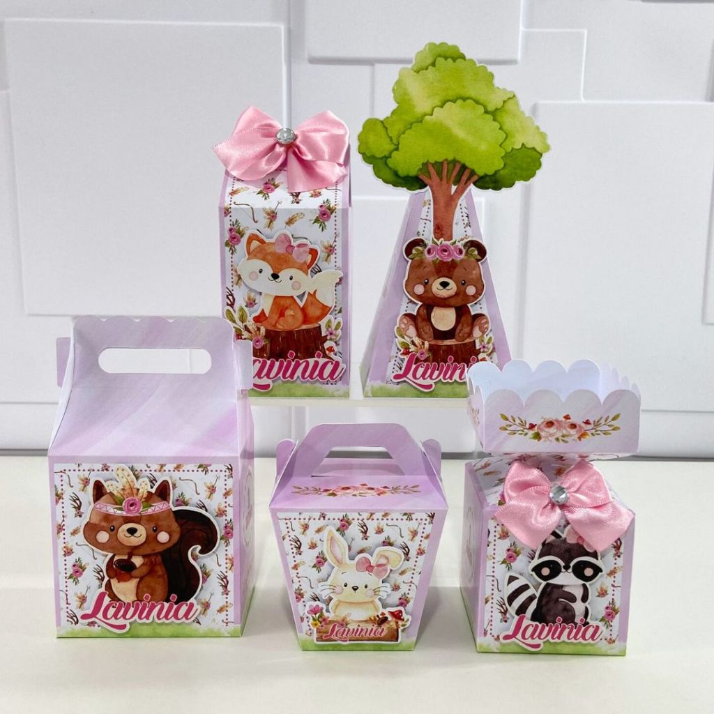 Bosque Encantado Menina/Lembrancinha personalizada/Kit personalizado/Aniversário