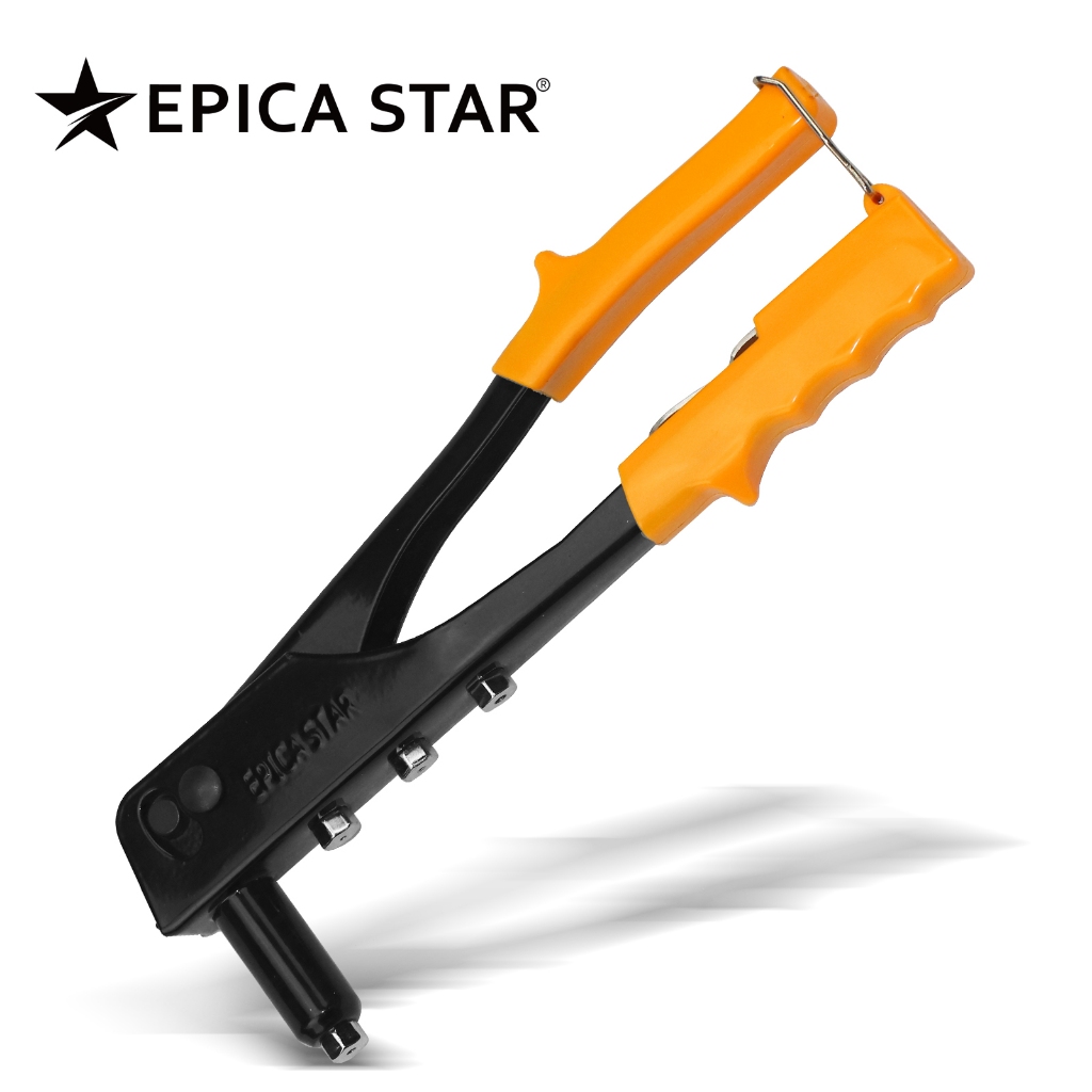 Kit Rebitadeira Profissional 9.5" + Rebites | Alicate Manual c/ 4 Furos e Chave em Oferta na Shopee