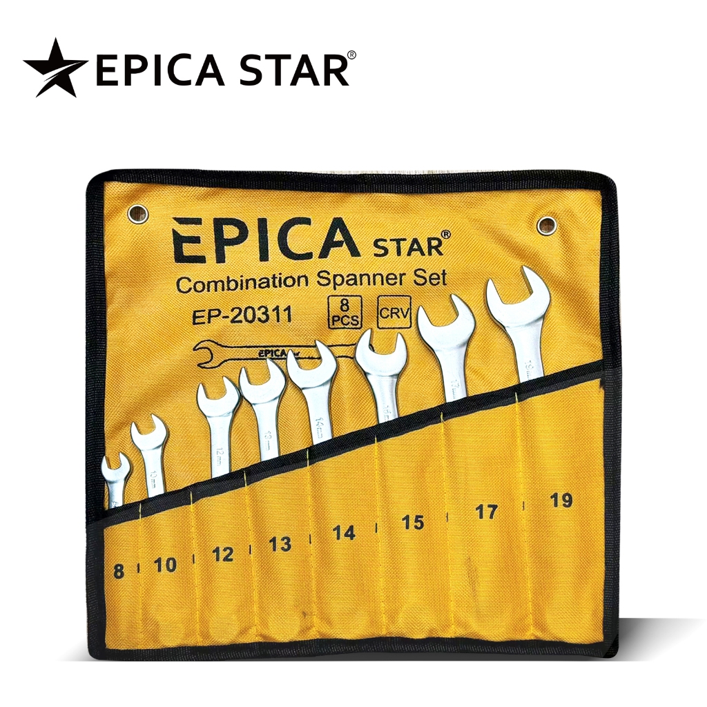 Chave Combinada 8-27mm - Kit 8/12 Peças em Aço Carbono | Boca Estrela e Resistente em Oferta na Shopee