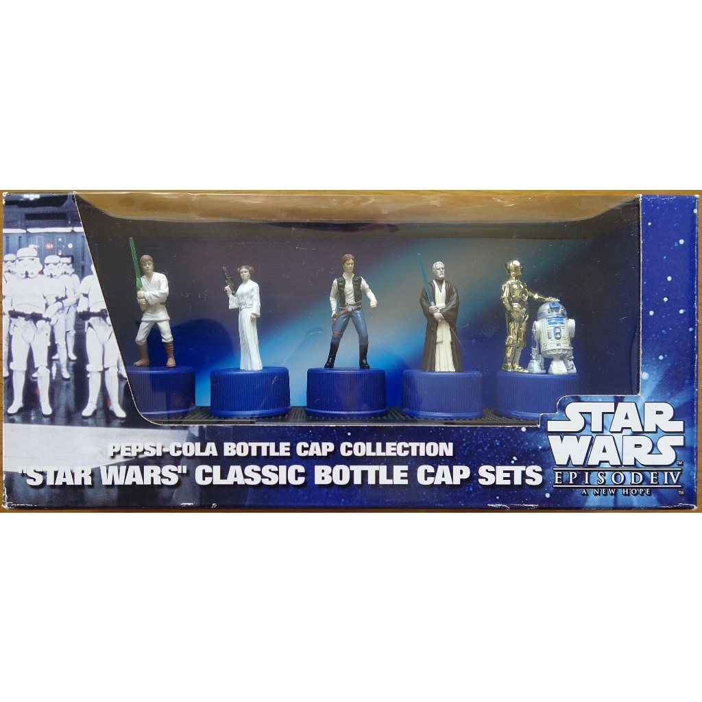 STAR WARS Episode Ⅳ Luke Skywalker Figure Pepsi Classic Bottle Cap 5Set #1