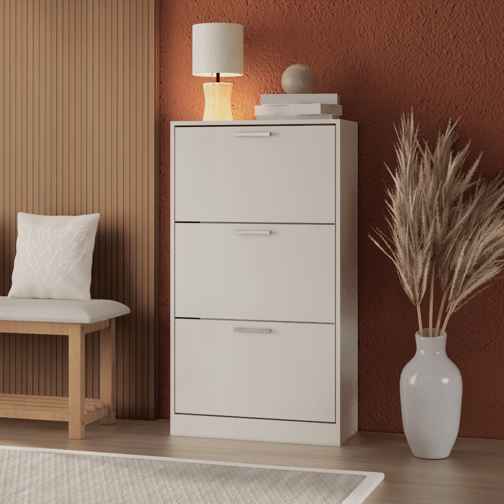 Sapateira 3 Andares Multiuso Organizadora Sapatos 20 Pares Basculante Hall de Entrada Sala Quarto em Oferta na Shopee