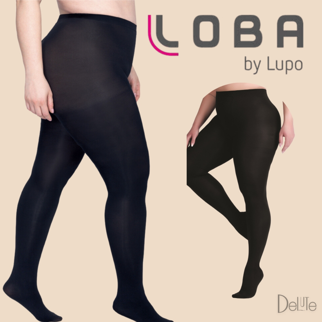 Meia Calca Lupo Loba Classica Fio 80 Opaca Preta Feminina Plus Size Adulto Para o Inverno