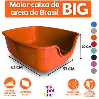 Caixa de Areia Gigante Big Alvorada Pet - Laranja em Oferta na Shopee
