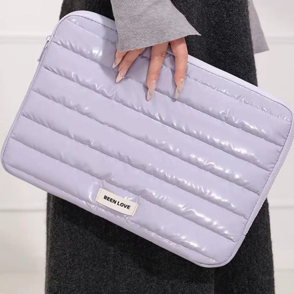 Imagem Bolsa Para Notebook Premium Metalizada Nova Moda  Capa Protetora Acolchoada  Macia À Prova De Choque