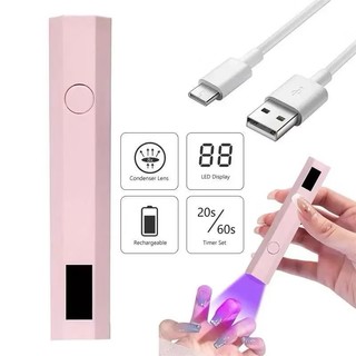 Lanterna Portátil Mini Cabine  Forno Secador Esmalte Led Rápida Portátil Led Uv
