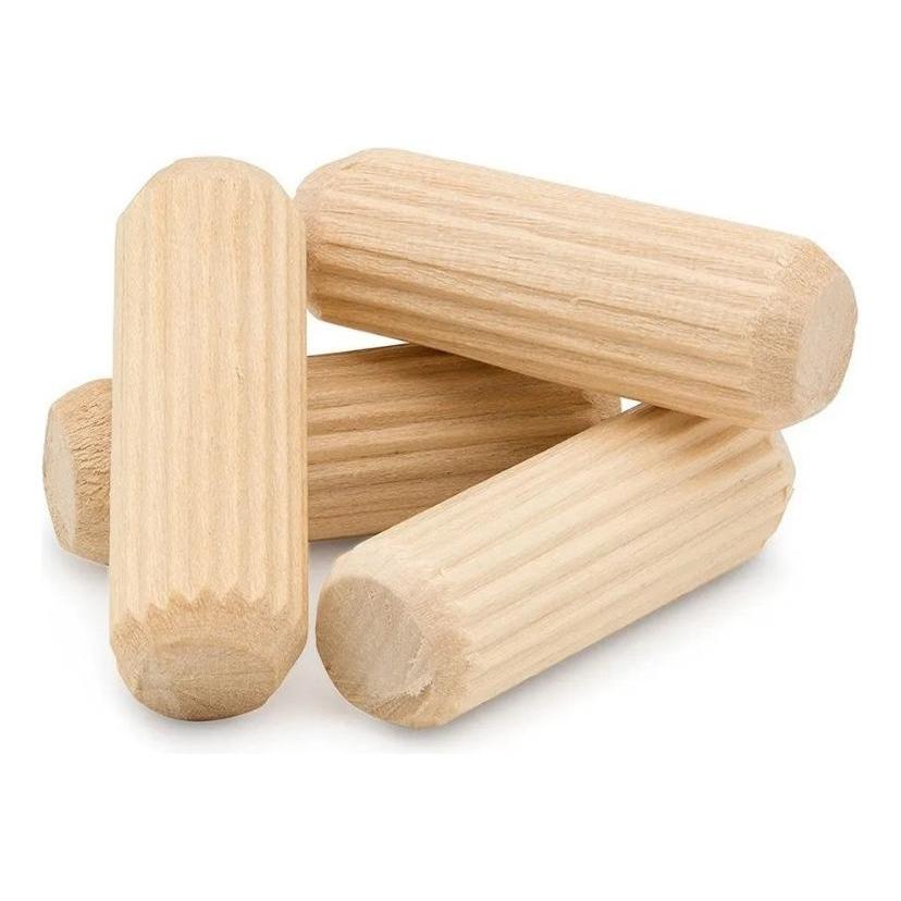 Cavilha de Madeira 8x30mm - Montagem e junção Móveis - Pino de madeira - Cx/100 un.