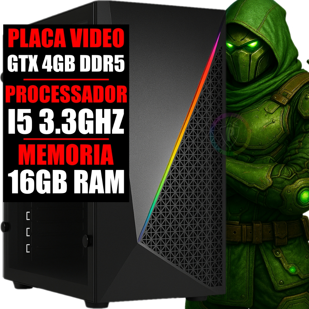 Pc Gamer Intel Core I5 / GeForce Gtx 4Gb Ddr5 / 16gb Ram / Ssd 480gb