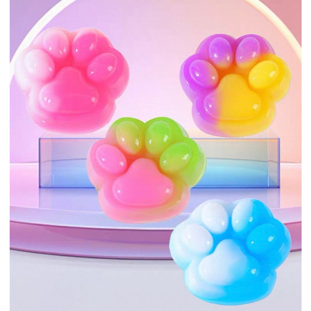Squishy Mochi Pata de Gato Kit 10/15 Unidades - Brinquedo Anti-Stress, Lembrancinha e Decoração em Oferta na Shopee