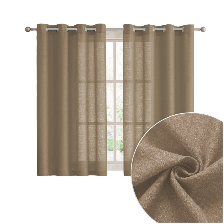 Kit Cortina Rústica 3,00m x 1,60m Com Varão Decore Sua Casa Com Estilo