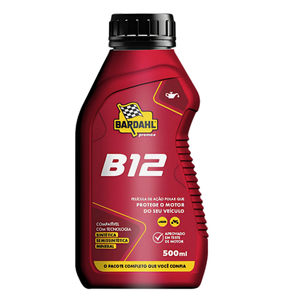Bardahl B12 Plus 500ml – Óleo de Motor Gasolina Álcool Flex