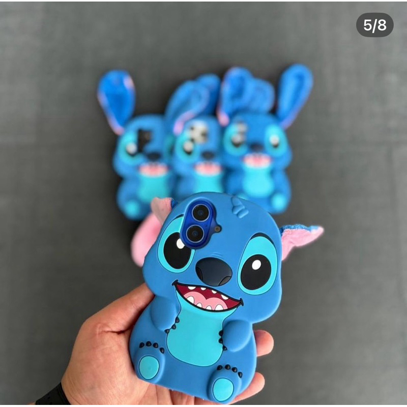 Capa personagem com orelha que pendura para Samsung a05/a05s/a14/a15/a35/a55/s24ultra/note13/note13pro e Xiaome Realme - detalhe