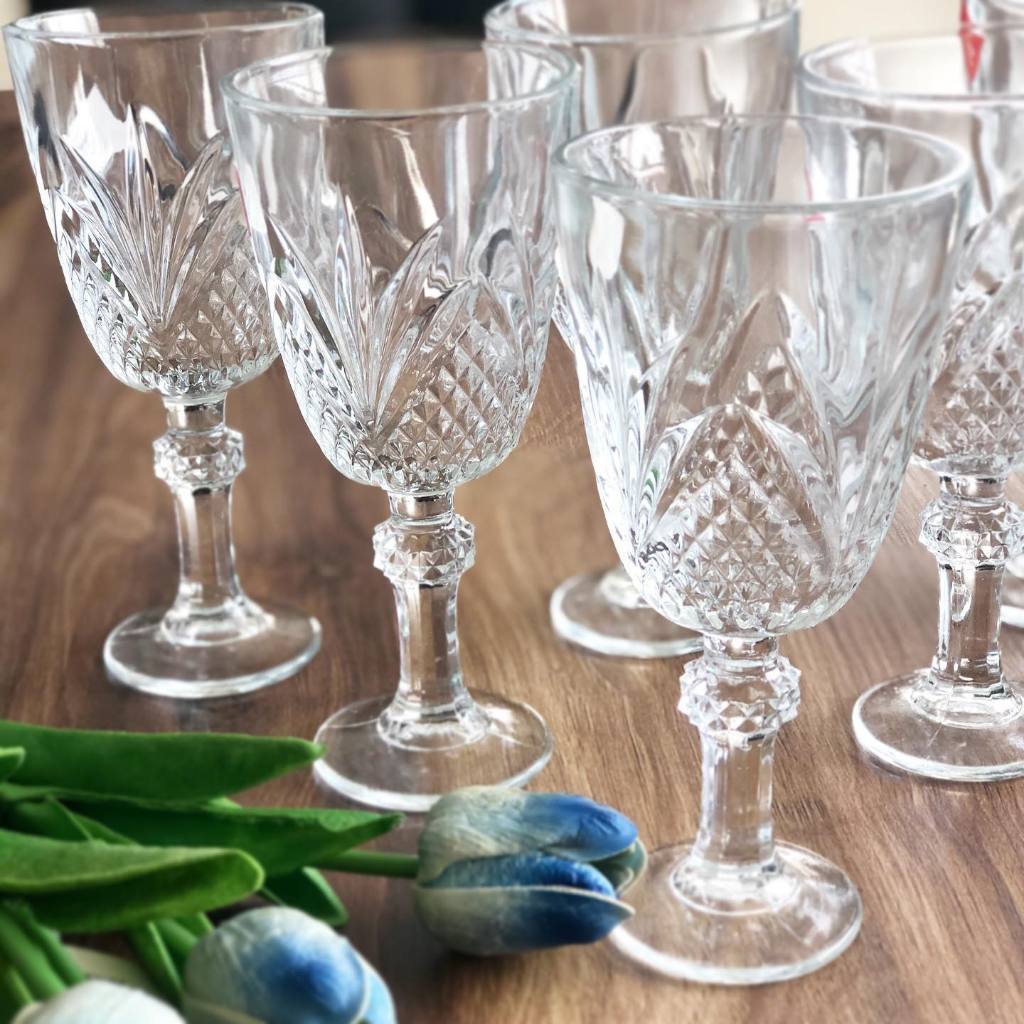 Jogo 6 Taças Vidro Clear Para Bebidas Festas e Jantares 200ml Madri
