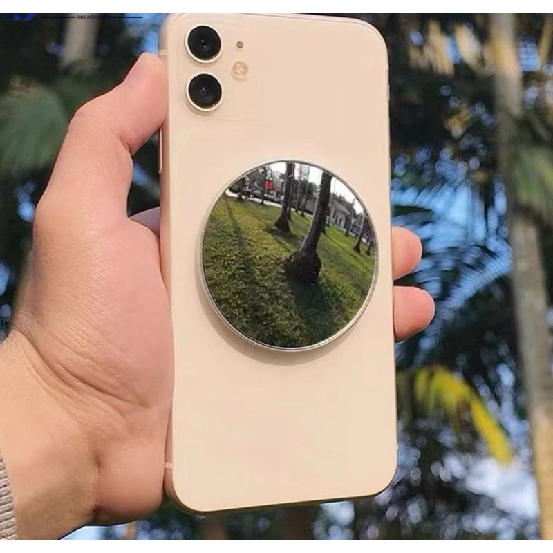 Espelho oval Para Selfie Magnético Camera Traseira Celular  Magsafe Foto e vídeo, Universal Iphone androds Samsung
