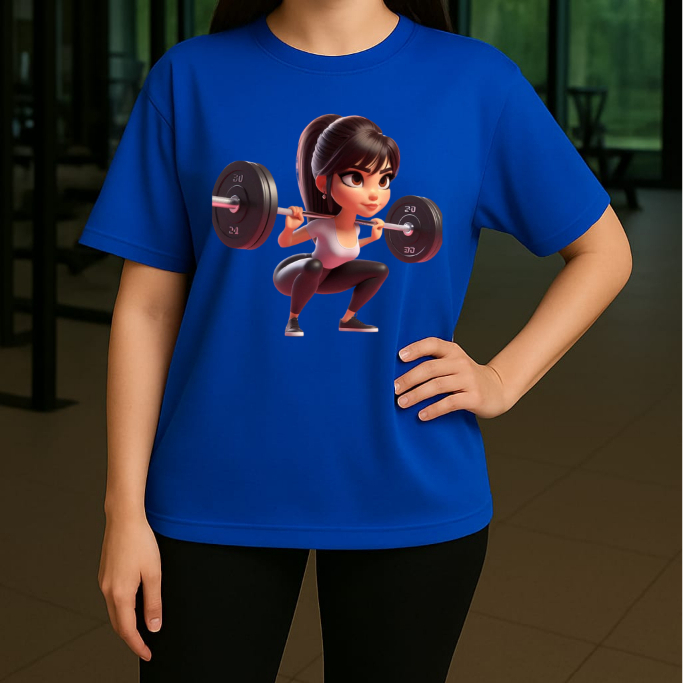 Camiseta Feminina Camisa Academia Moda Treino Blogueirinha Gym Streetwear T-shirt 100% Algodão