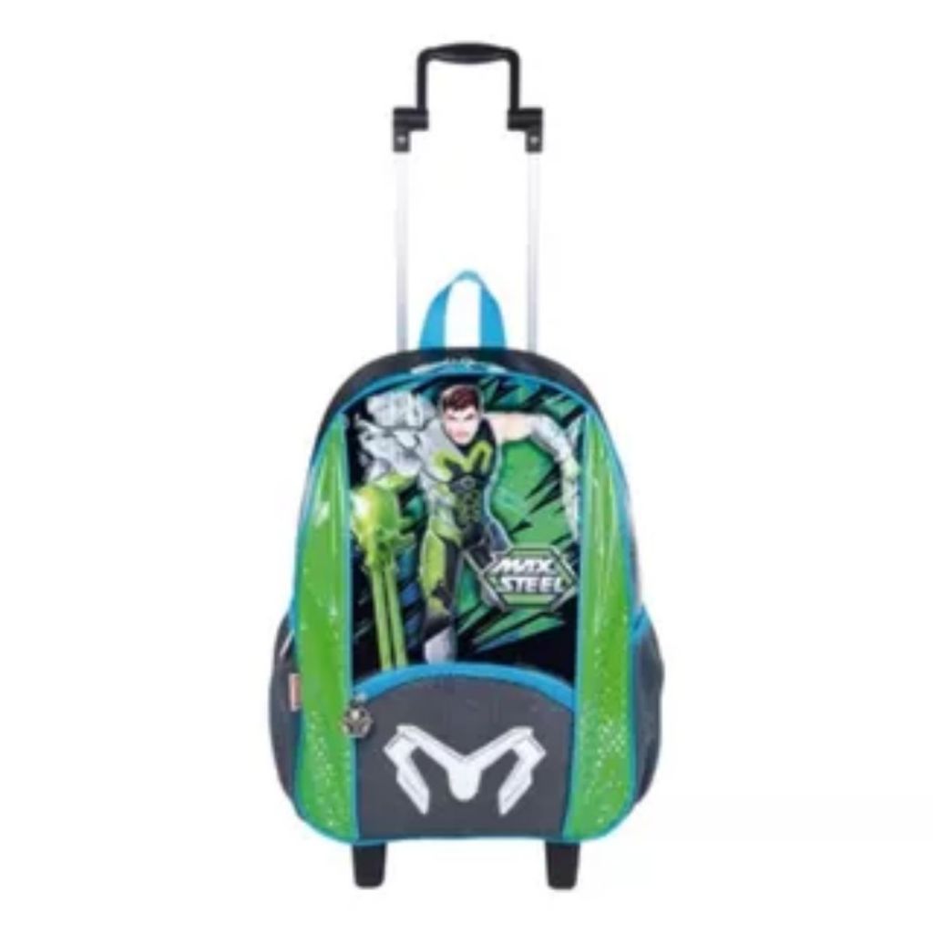 Mochila Infantil Rodinhas Max Steel 18y Grande Sestini