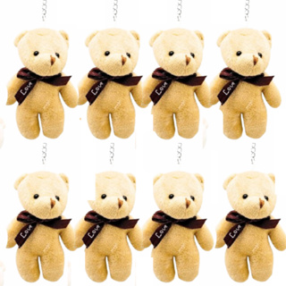12 Mini Chaveiro De Pelúcia Ursinho Love Fofo Lembrancinha Chaveiro para Mochila em Oferta na Shopee